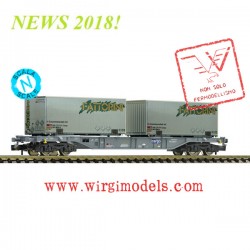 FL865242-V - Carro pianale trasporto container tipo Sgns "FATTORINI", SBB FFS (Cargo) - ACCONTO di PRENOTAZIONE