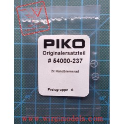 PIKO 54000-237 - Hand bremsrad (volantino per azionamento freno a mano), 2 pcs