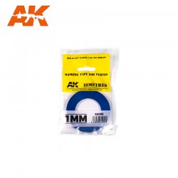 AK INTERACTIVE AK-9181 Blue masking Tape for curves 1mm