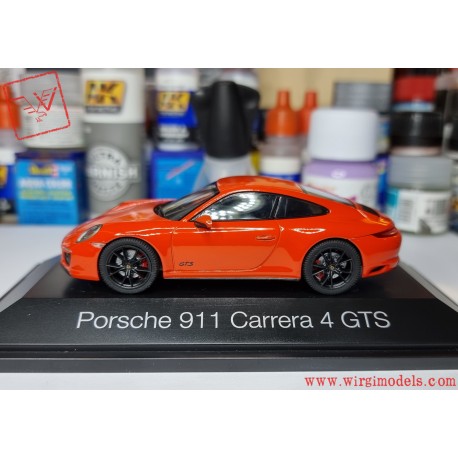 HERPA HE071468 - PORSCHE - 911 Carrera 4 GTS arancio lava, 1:43.