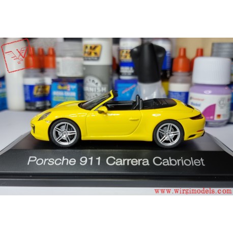 HERPA HE071024 - PORSCHE - Carrera Cabriolet 991 II, giallo, 1:43.
