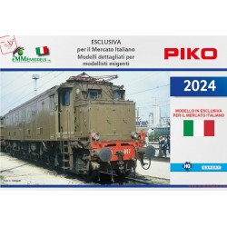 PIKO PK97467 - FS - E.428.037 FS di Prima Serie con Prese d'Aria Basse, Dep. Loc. Livorno, DC,  ep. IV.