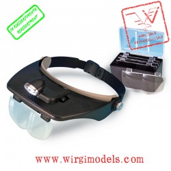 AL27054-1 - Occhiali dotati di lente di ingrandimento e punto luce a led